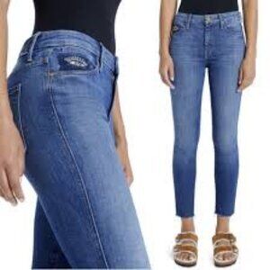 MOTHER High Waisted Double Looker Ankle Fray Jeans Size 30.   Excellent conditio